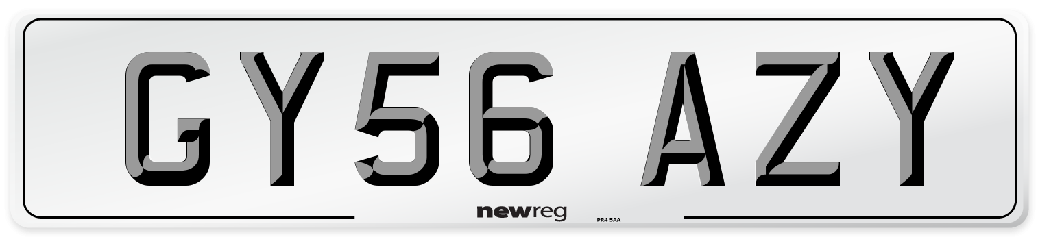 GY56 AZY Number Plate from New Reg
